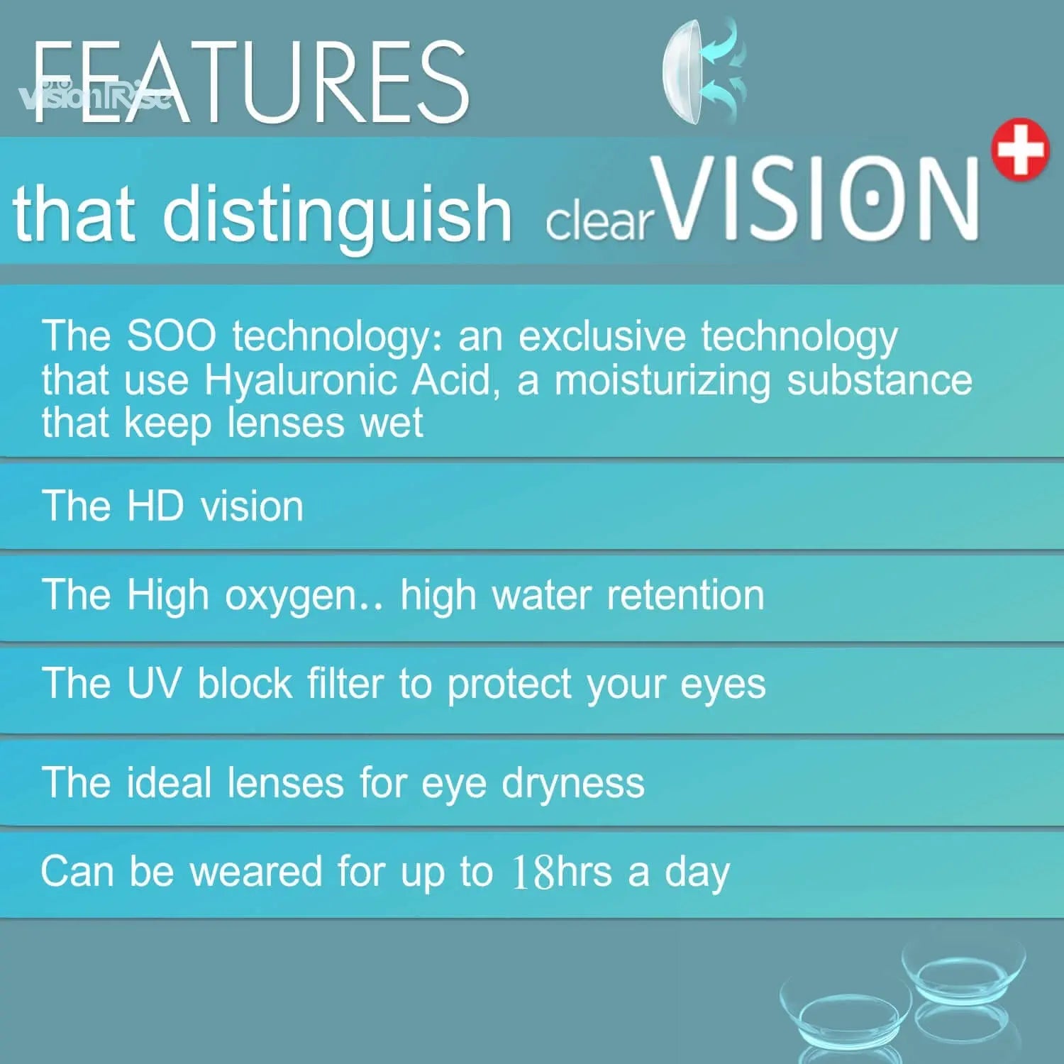 Bella Clear Vision - Single Pair Bella Contact Lenses
